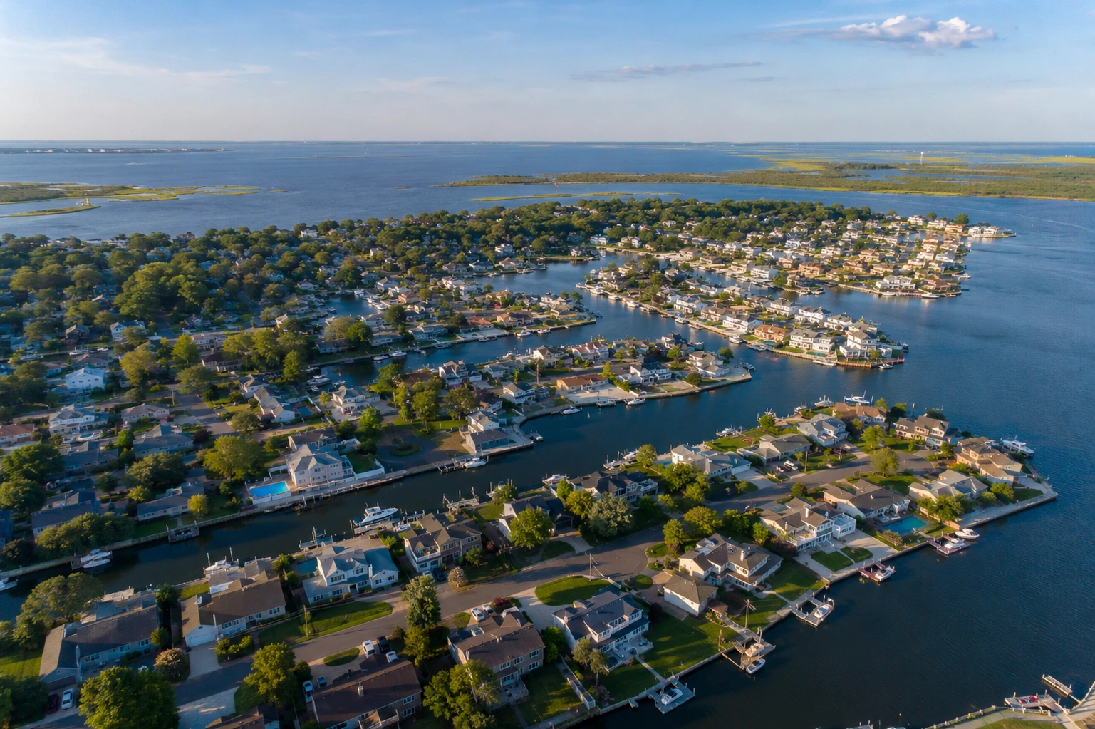 Barnegat Bay waterfront homes in Brick Township NJ
